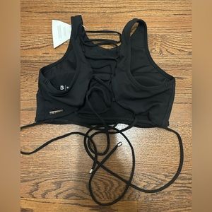 Buffbunny Surfside Bikini Top Black NWT Size M